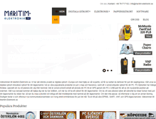 Tablet Screenshot of maritim-elektronik.se